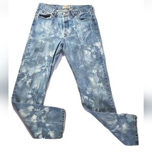 LONDON JEAN Y2K Vintage Acid Wash Denim Jeans Button Fly 34 X34 Mid Rise